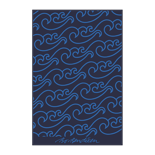 TOWEL NORTH SEA NAVY </BR> 100 x 150 cm