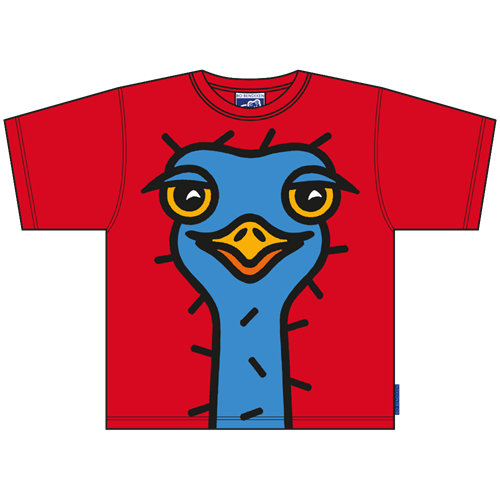 Ostrich T-Shirt Cartoon 