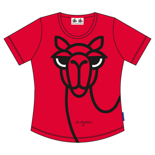 CAMEL RED LADY T-SHIRT