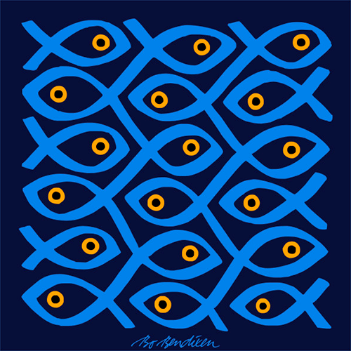 SUSHI NAVY POSTER</BR> 91 x 91 cm
