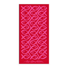 TOWEL RED SUSHI </BR> 50 x 100 cm