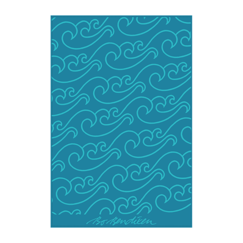 TOWEL NORTH SEA GREEN </BR>TURQUOISE 100x150 cm